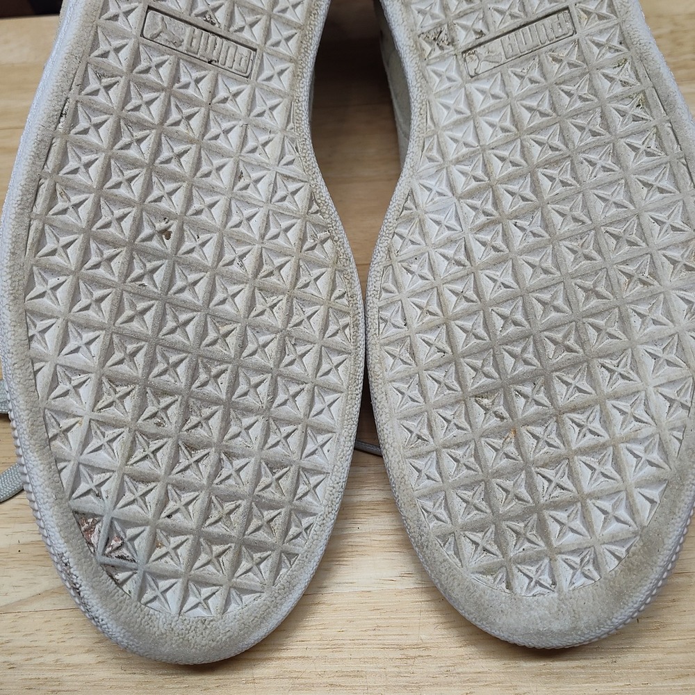 Puma Suede Classic XXI tan Puma White Lace Up Sneakers Men's Size 10.5 - Picture 14 of 16